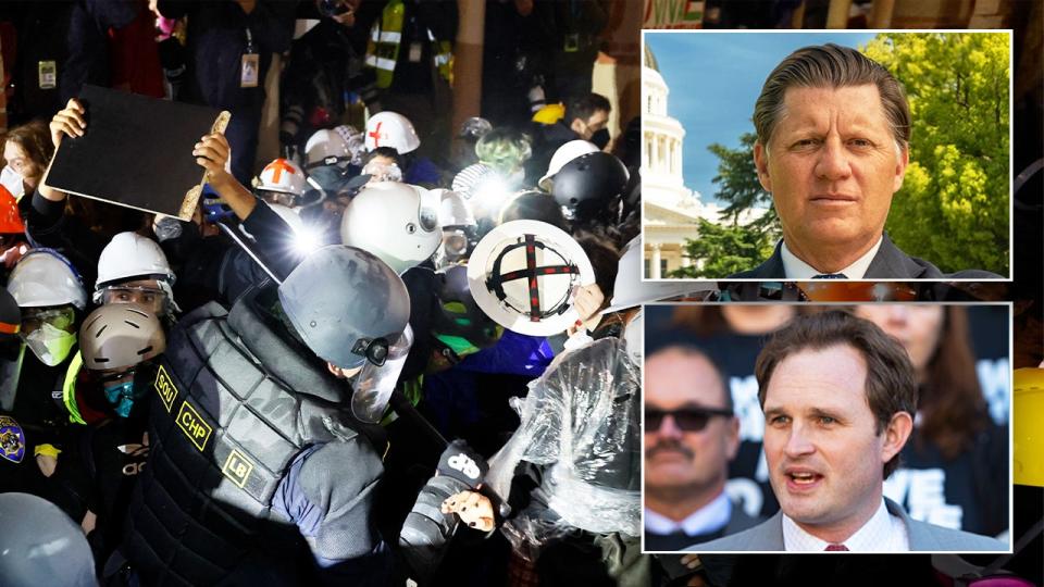 protest at UCLA