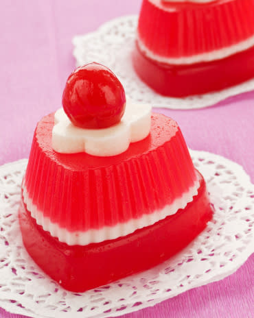 Food: Red-dyed candies and sweets