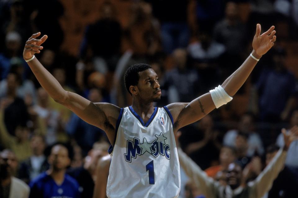 Tracy McGrady得分爆發力驚人。（Andy Lyons  /Allsport）