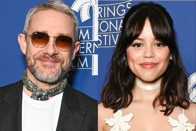 Martin Freeman y Jenna Ortega protagonizan la película Miller's Girl (Foto: Instagram @lionsgate)