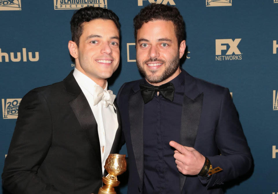 Rami and Sami at the Golden Globes