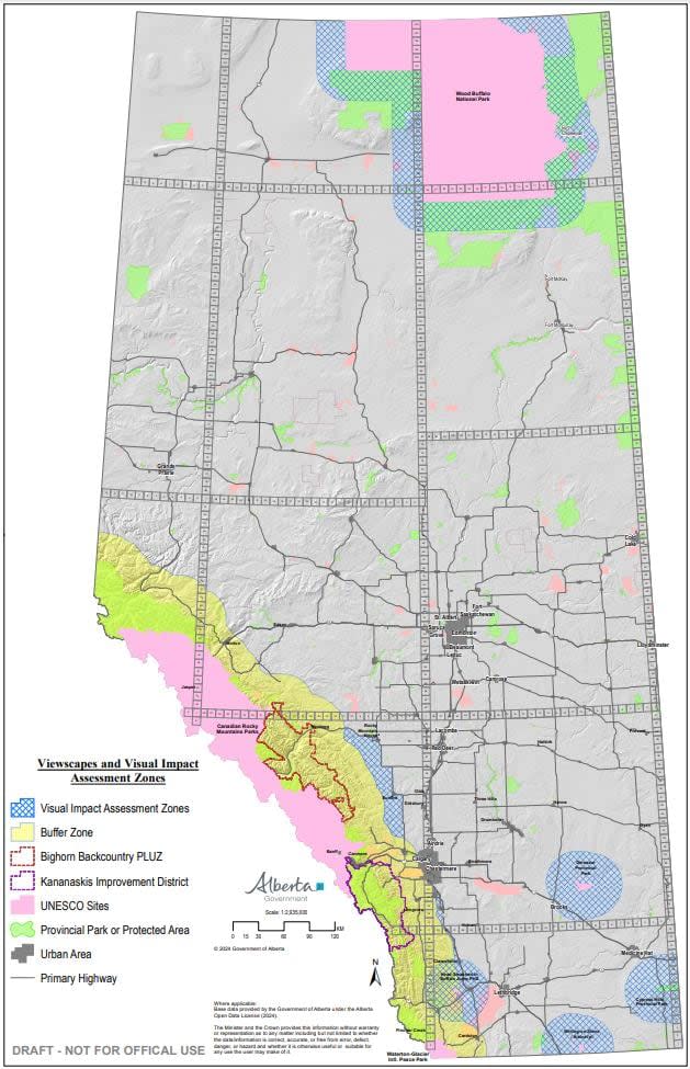 The province released a map this week, defining which parts of the province are to be off-limits to wind and solar power.