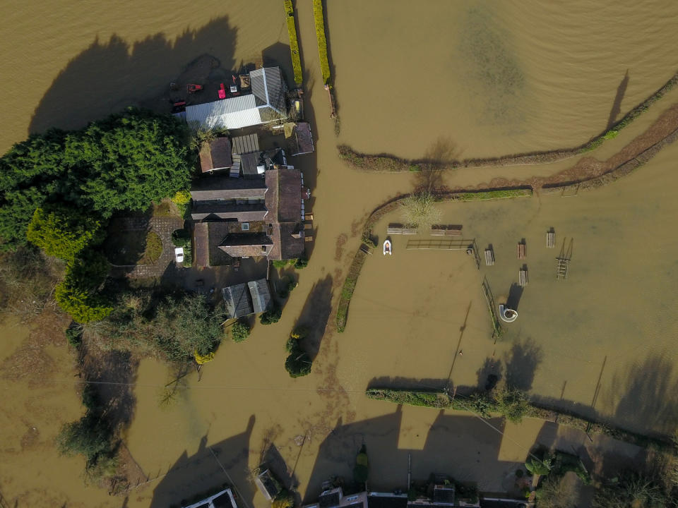 Some residents have been evacuated as the River Severn continues to swell due to the huge amount of rainwater flowing into it.