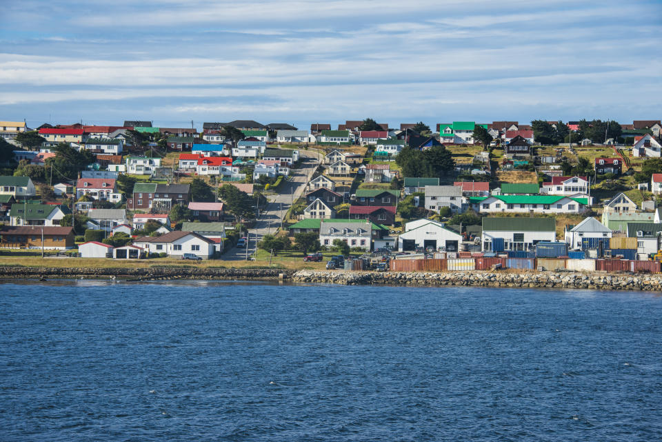 Stanley, capital of the Falkland Islands, is one of eight places given city status. (Getty)