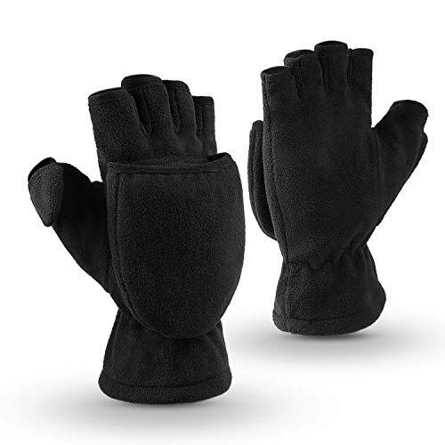 13) 3M Thinsulate Fingerless Convertible Winter Mittens