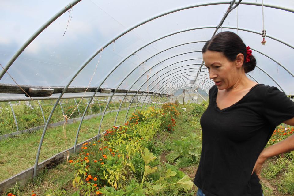 Co-owner of Farming is Life in Winchendon, Jody Mendoza said the greenhouse farming practice gives them the opportunity to grow seasonal produce year-round.