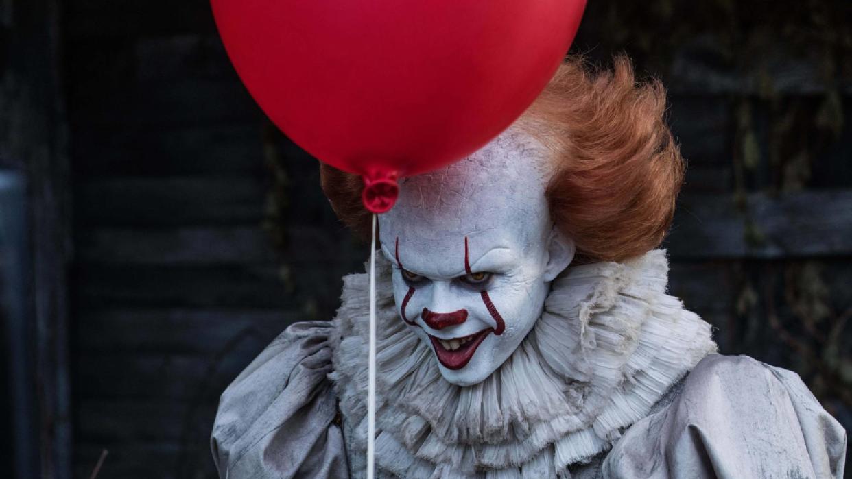  Bill Skarsgård as Pennywise The Dancing Clown in IT . 