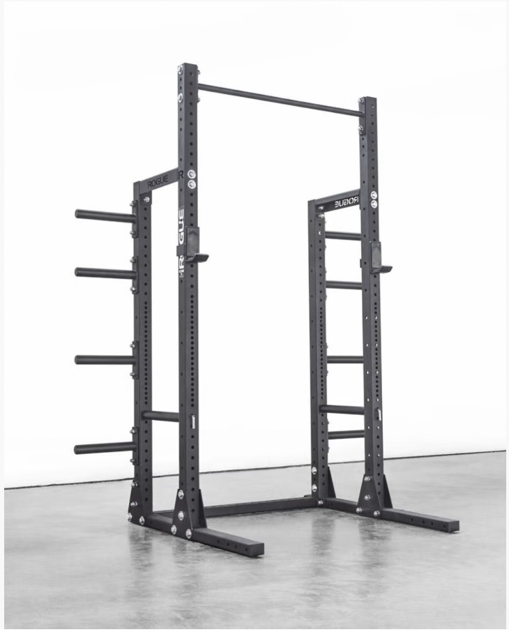 <p><a href="https://www.roguefitness.com/rogue-hr-2-half-rack?a_aid=545b8afa63108&data1=5_o_d_a12e7dad-39d6-4be4-a8fd-ccf679a41b00&data2=best-squat-racks_amcid-rVsMzPsqlMlPQYlPb77lM" rel="nofollow noopener" target="_blank" data-ylk="slk:Shop Now;elm:context_link;itc:0;sec:content-canvas" class="link rapid-noclick-resp">Shop Now</a></p><p>HR-2 Half Rack</p><p>roguefitness.com</p><p>$765.00</p>