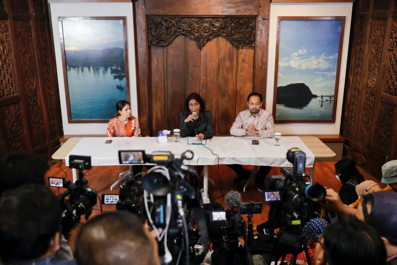 News conference about the New Zealand pilot who was taken hostage by separatists in Indonesia's Papua last month, in Jakarta