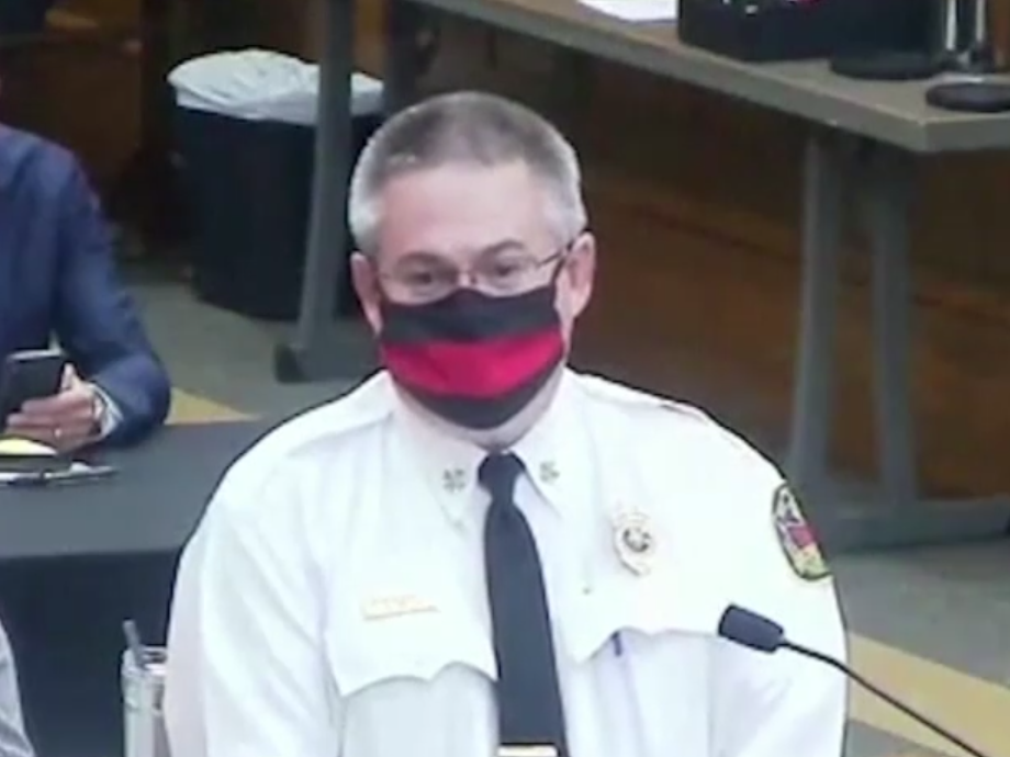 Tuscaloosa fire chief Randy Smith speaking at a City Council meeting on Tuesday: (ABC)