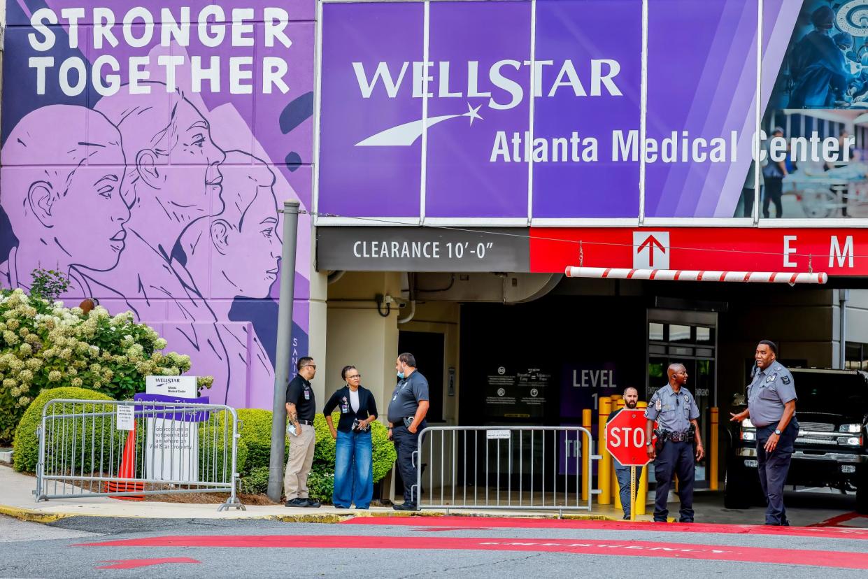 <span>The Wellstar Atlanta medical center in Atlanta, Georgia, on 2 September 2022, before its closure later that year.</span><span>Photograph: Erik S Lesser/EPA-EFE</span>