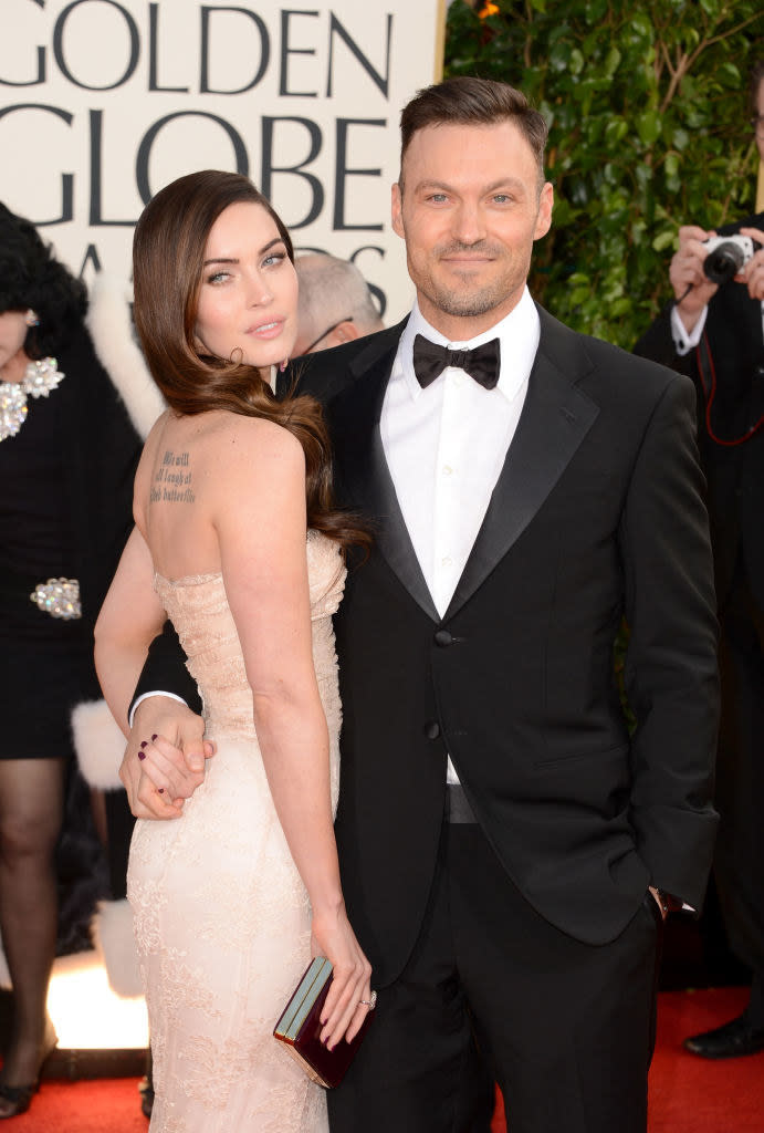 Megan and Brian on the red carpet