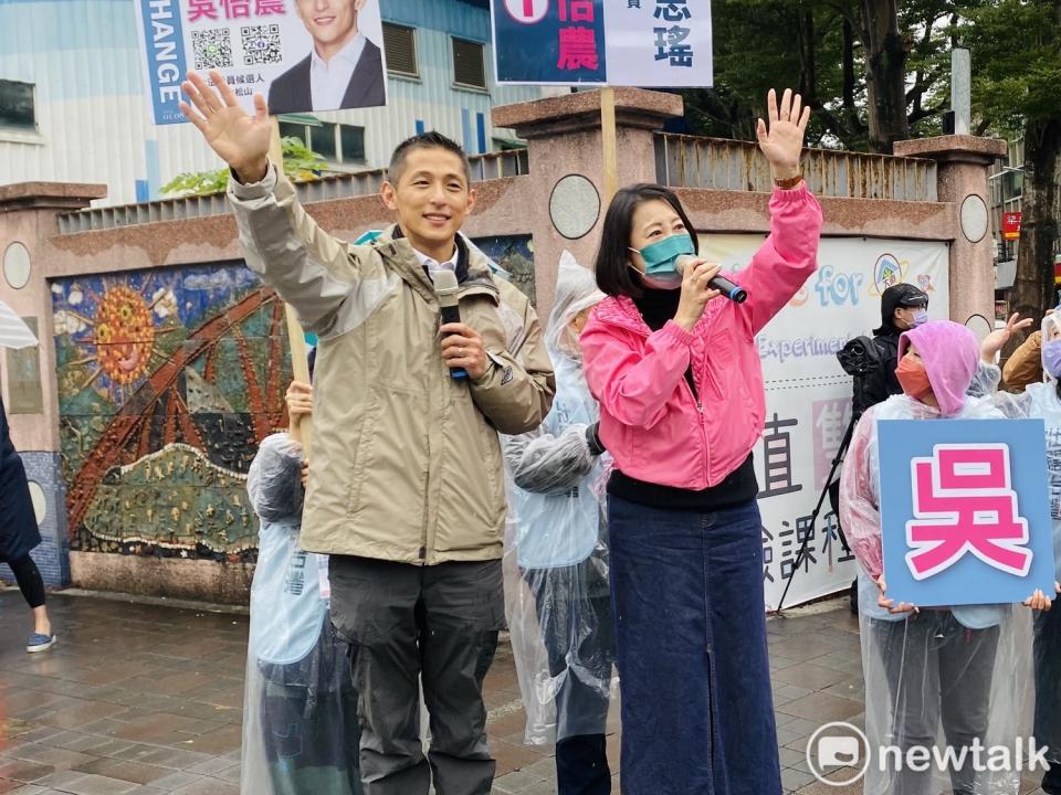 民進黨立委補選候選人吳怡農（左）、立委吳思瑤（右）。   圖：周煊惠 / 攝