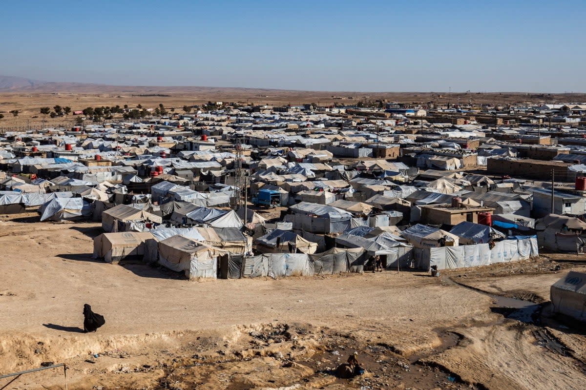 The Al Hol refugee camp in northeastern Syria (AFP via Getty Images)