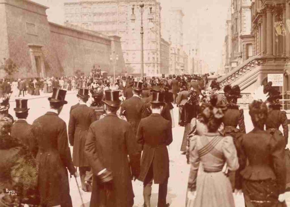 In the early years of the parade, dressmakers and department stores would watch the outfits seen on wealthy residents and recreate them for general sale weeks later. Getty Images