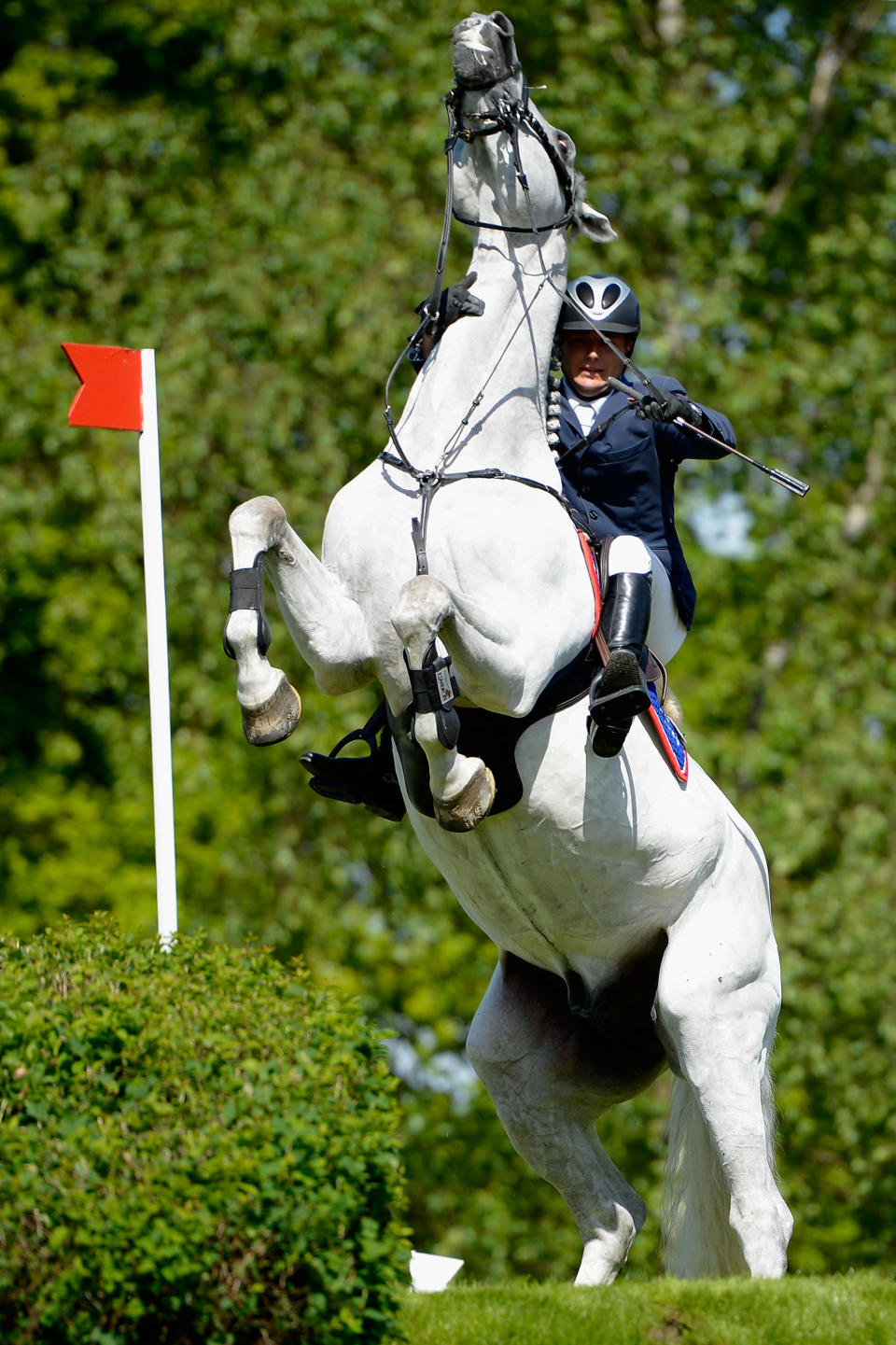 Torben Koehlbrandt and C-Trenton Z compete in second qualification round of the DKB Riders Tour competition during day two of the German Jumping & Dressage Grand Prix 2012. (Photo by Dennis Grombkowski/Bongarts/Getty Images)