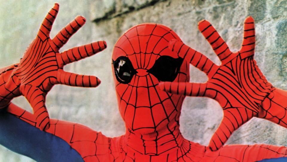 Nicholas Hammond as TV's first Peter Parker in 1977's The Amazing Spider-Man.