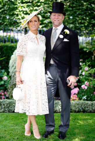 <p>Max Mumby/Indigo/Getty Images</p> Zara and Mike Tindall attend Royal Ascot 2023