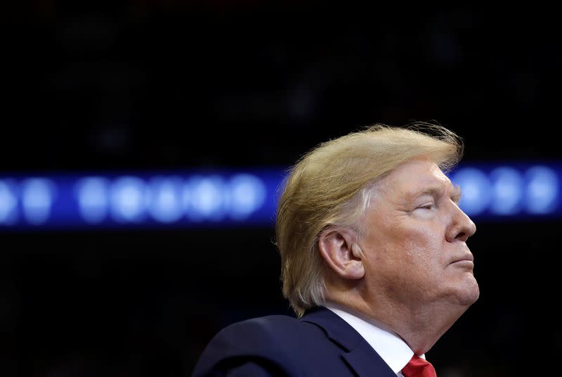 President Donald Trump holds a campaign rally in Florida