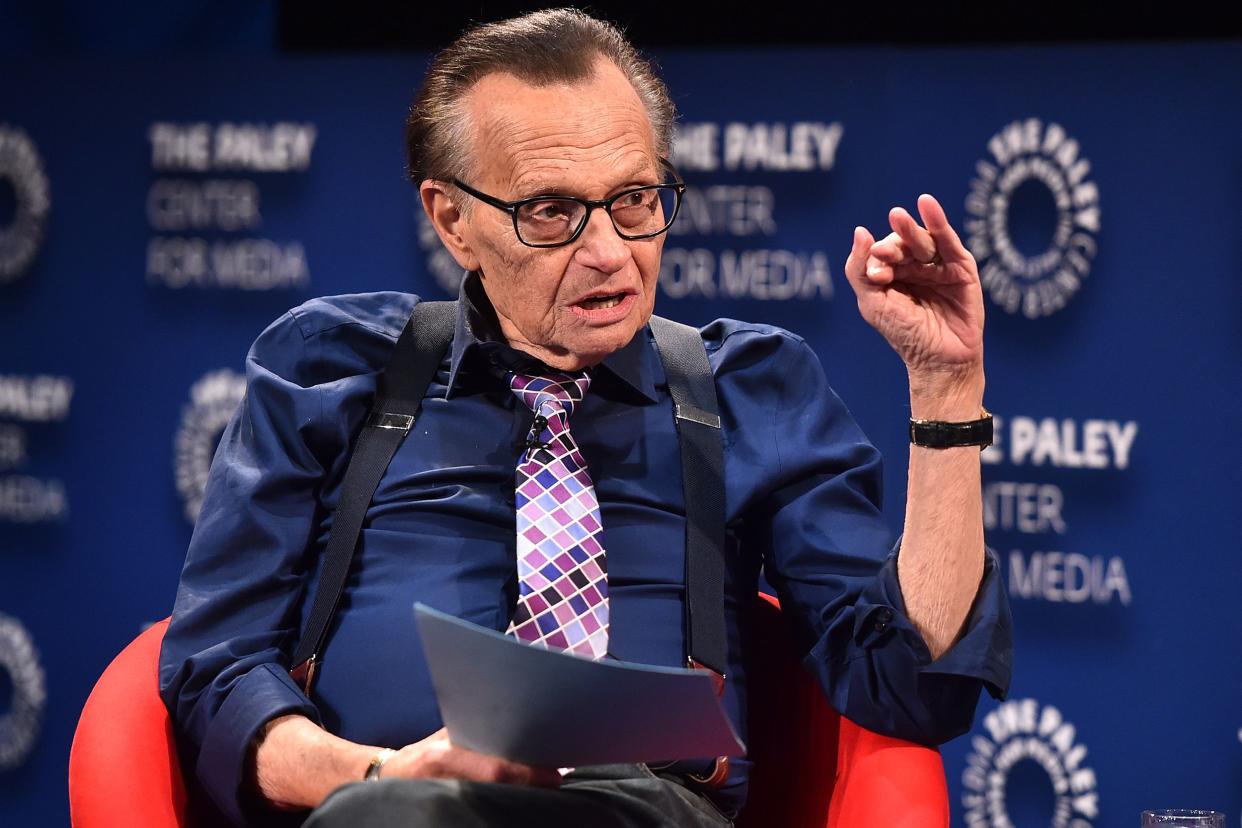 Larry king attends The Paley Center For Media Presents: A Special Evening With Dionne Warwick: Then Came You at The Paley Center for Media on August 1, 2018 in Beverly Hills, California.