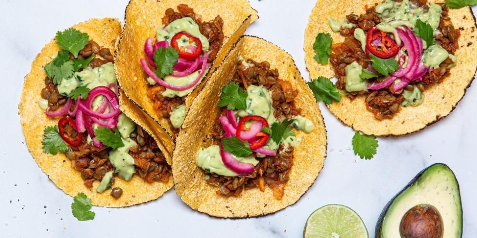 Vegan Chipotle Lentil Tacos