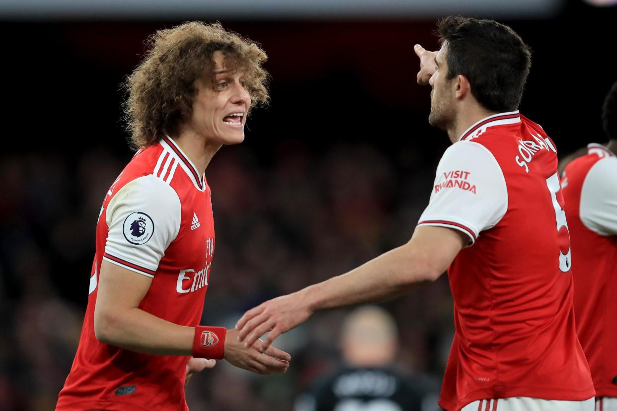 Sokratis expected to come in for the suspended Luiz: Getty Images