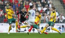 Britain Football Soccer - England v Lithuania - 2018 World Cup Qualifying European Zone - Group F - Wembley Stadium, London, England - 26/3/17 England's Alex Oxlade-Chamberlain shoots at goal Reuters / Eddie Keogh Livepic
