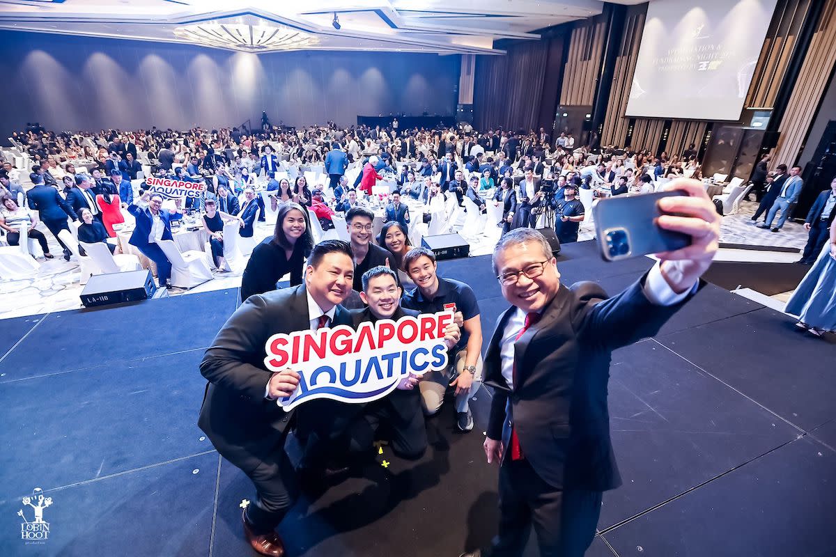 Singapore Swimming Association announced during its Awards and Appreciation Night that it will be renamed to Singapore Aquatics from 1 July. (PHOTO: SSA)