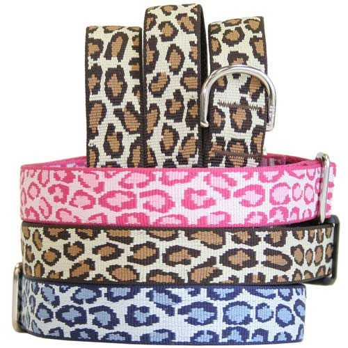 Harry Barker Pink Leopard Style Collars, Leashes, and Harnesses