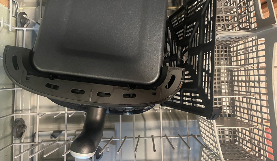 Cuisinart's 6-Quart Air Fryer goes through dishwasher testing for Yahoo Life's Best Air Fryer guide.