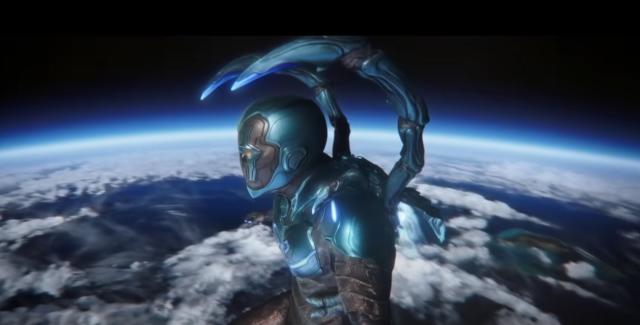 Watch DC's 'Blue Beetle' blast into space in epic 1st…
