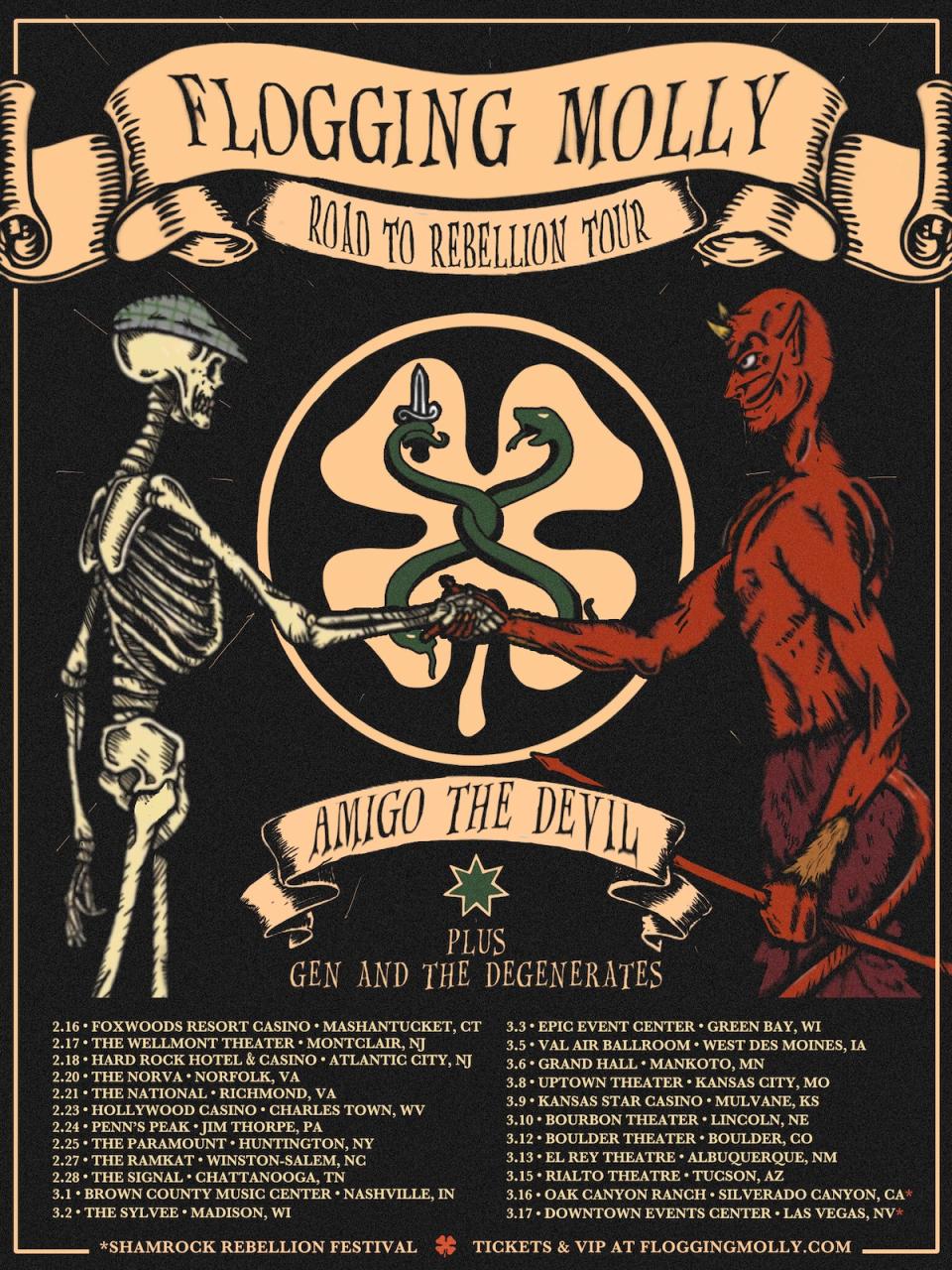Flogging Molly Announce 2024 US Tour with Amigo the Devil