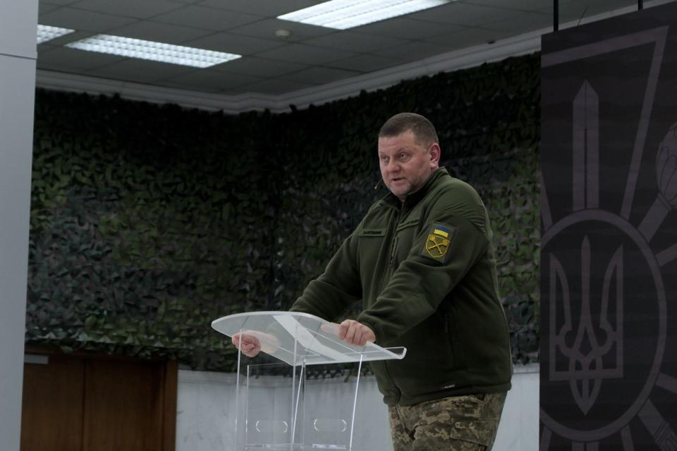 Ukraine's Armed Forces Commander-in-Chief Valerii Zaluzhny in Kyiv on Dec. 26, 2023. (Francis Farrell/The Kyiv Independent)