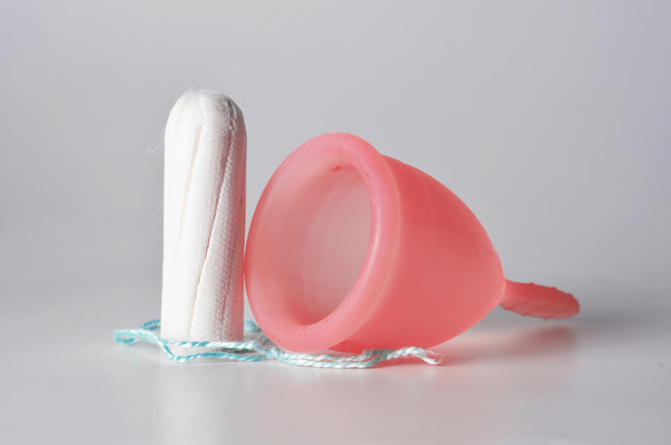 Menstrual cups and reusable sanitary towels can be great alternatives to tampons [Photo: Getty]