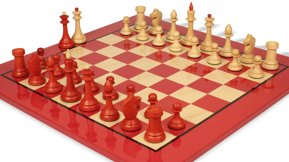 This image provided by The Chess Store shows a chess set. Inspired by the Netflix series, The Queen's Gambit, this chess set is the same one used in the final game in which Beth beat Vasily Borgov in the 1968 Moscow Invitational Chess Tournament. (The Chess Store via AP)