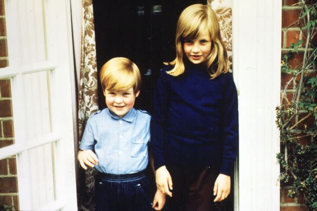 <p>PA Images via Getty</p> Charles Spencer and Princess Diana in 1968.