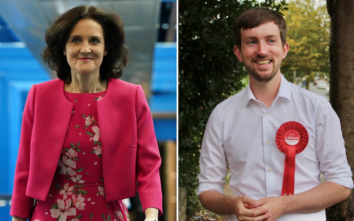 LABOUR’S DAN TOMLINSON IS VYING WITH CONSERVATIVE THERESA VILLIERS TO BE THE MP FOR CROYDON EAST (ES Composite)