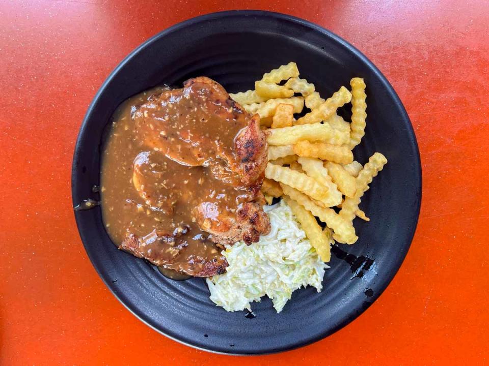 Chicken Box - Grilled Chicken Chop w Rice & Coleslaw