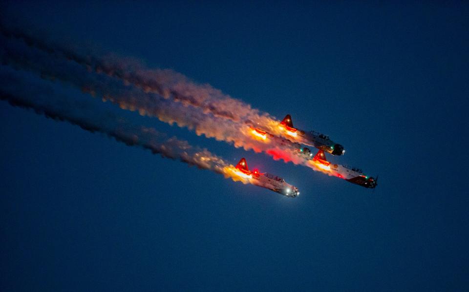 The Wednesday night airshow at the Sun 'n Fun Aerospace Expo in Lakeland in 2023.