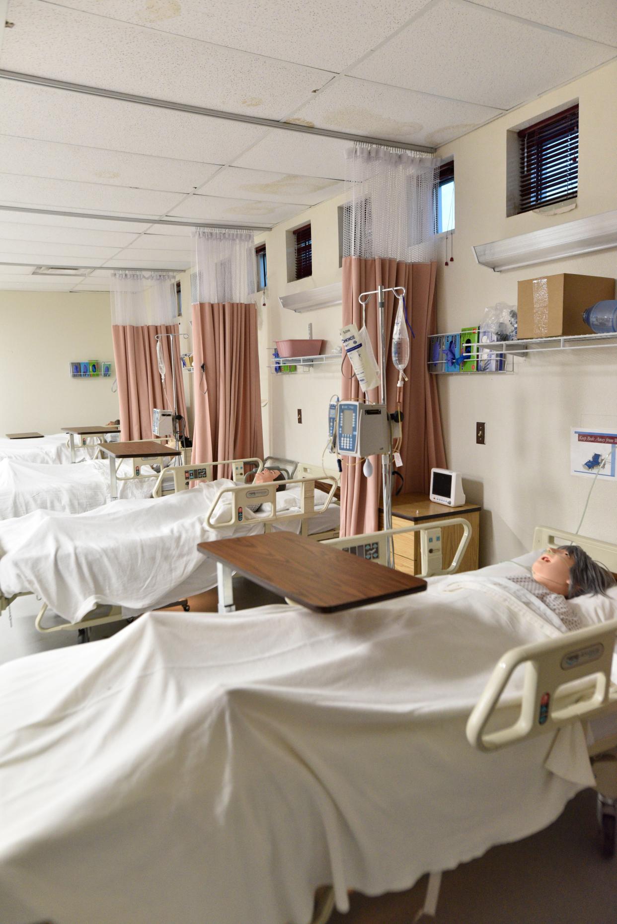 Photos of the nursing laboratories that will be ready for the reinstated nursing program to make it's return for fall of 2024 at NMSU-Alamogordo.