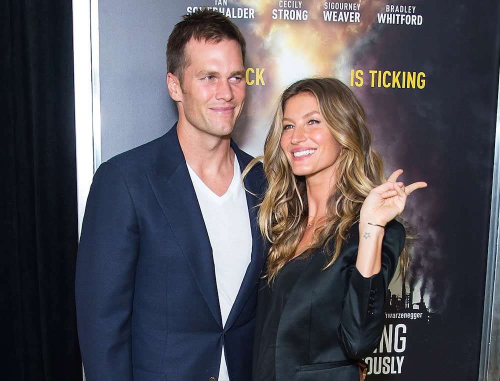 Gisele’s pic of her daughter watching hubby Tom Brady play football is too sweet