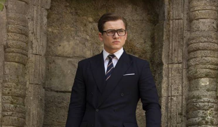 Taron Egerton stars as Eggsy in Kingsman 2 - Credit: 20th Century Fox