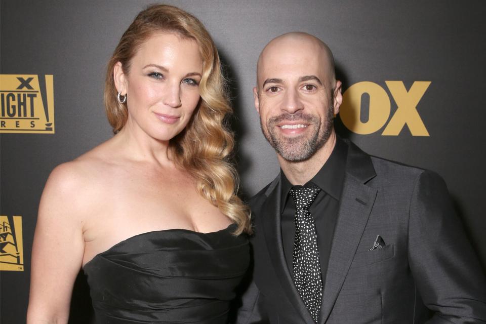 Deanna Daughtry (L) and recording artist Chris Daughtry attend FOX Golden Globe Awards Party 2016 sponsored by American Airlines at The Beverly Hilton Hotel on January 10, 2016 in Beverly Hills, California.