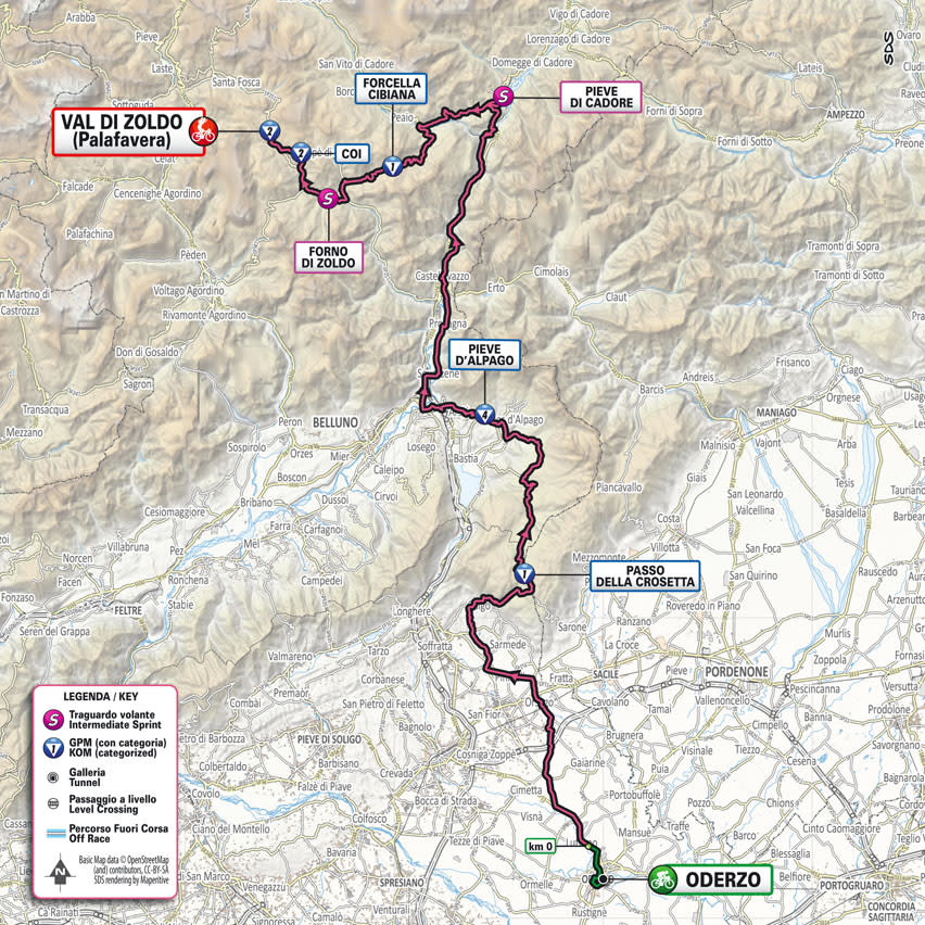 Maps and profiles of the 2023 Giro d'Italia