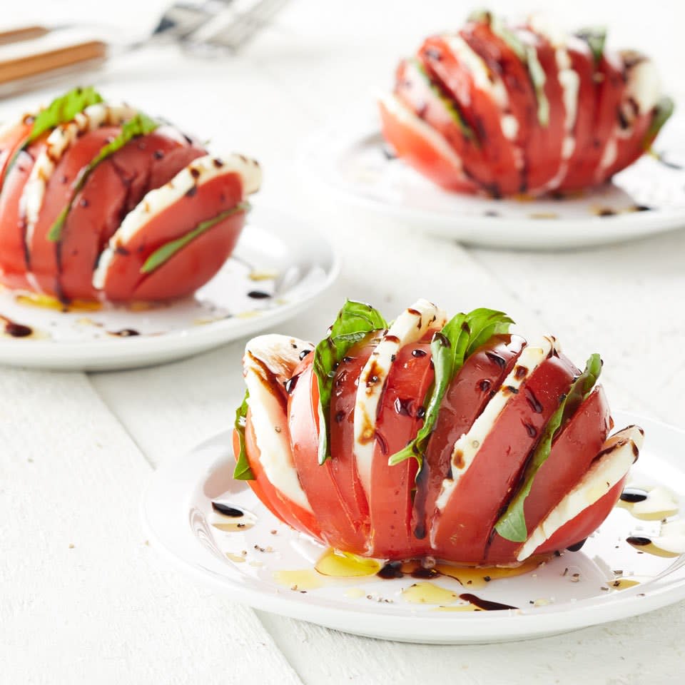 Hasselback Tomato Caprese Salad