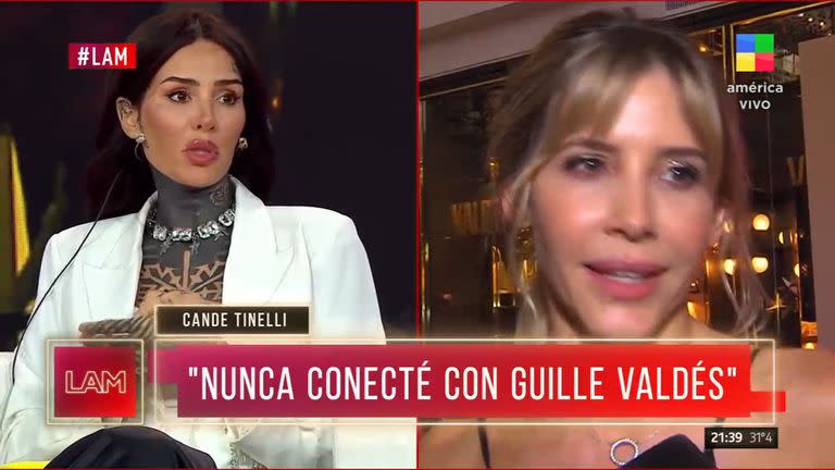 Cande Tinelli criticó a Guillermina Valdes sin piedad: "Le hizo un poco mal a mi papá"