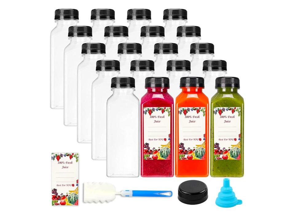 This bottle pack also includes stickers and cleaning supplies. (Source: Amazon)