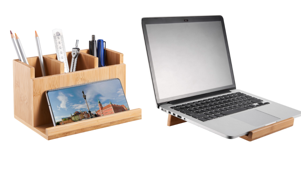 desk organiser and laptop stand