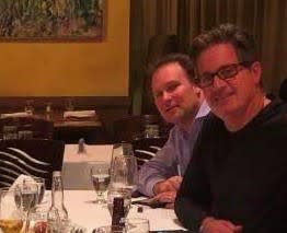 <small>Coinmint partners Ashton Soniat and Prieur Leary, dining together in 2017. Source: Prieur Leary</small>