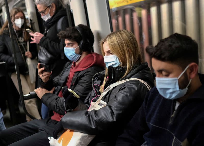 FILE PHOTO: Coronavirus disease (COVID-19) surge in Barcelona